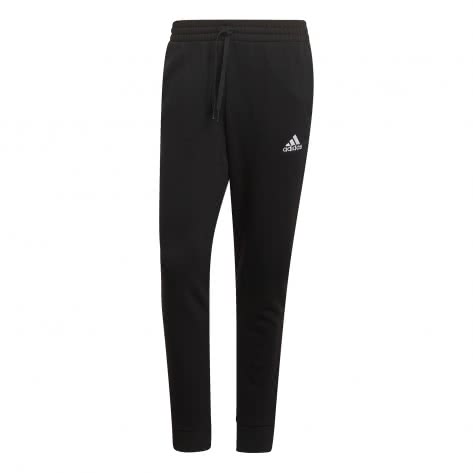 adidas Herren Trainingshose Essentials Fleece Tapered Cuff Pant GK9268 S Black | S