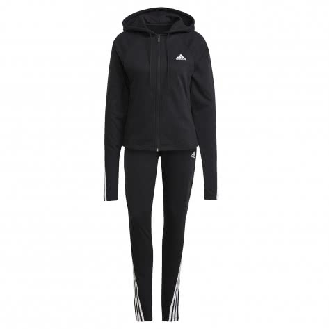 adidas Damen Trainingsanzug Slim fit Cotton Fleece Tracksuit GL9488 M Black | M