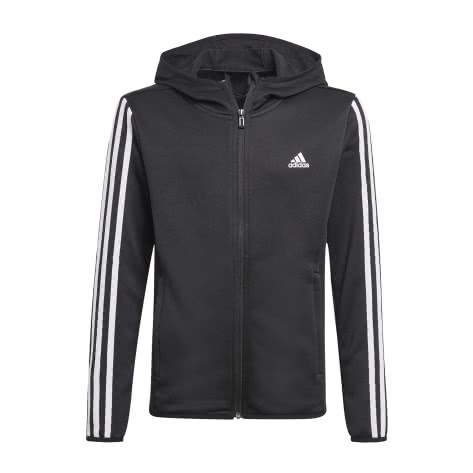 adidas Jungen Trainingsjacke D2M 3 STRIPES FULL-ZIP GN1500 122 Black/White | 122