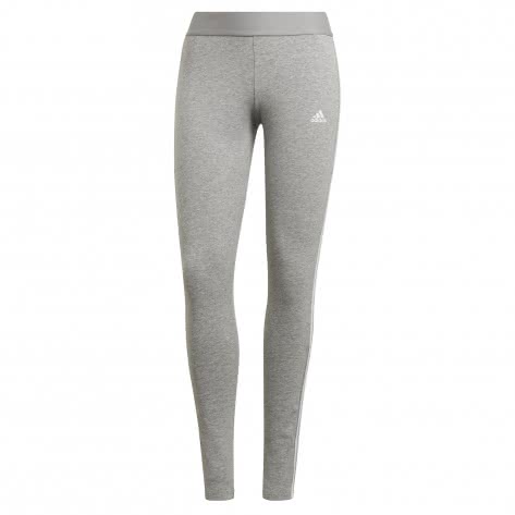 adidas Damen Leggings Essentials Loungewear 3 Stripes GV6017 XS Medium Grey Heather/White | XS