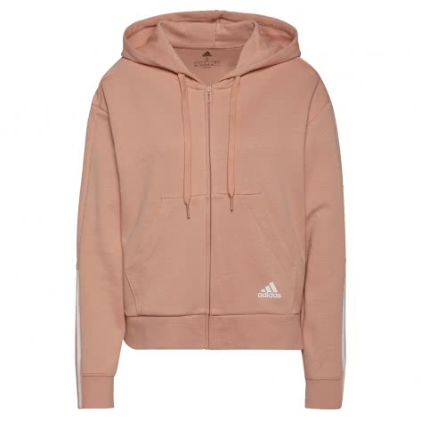 adidas Damen Sweatjacke ESSENTIALS FULL-ZIP HOODIE H07804 S Ambient Blush | S