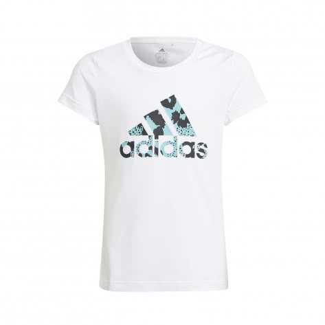 adidas Mädchen T-Shirt Animal Logo Print Slim Training Tee H16906 170 White | 170
