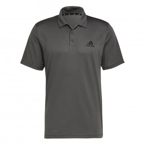 adidas Herren Polo Shirt D2M PLAIN POLO H30285 S Grey Six/Black | S