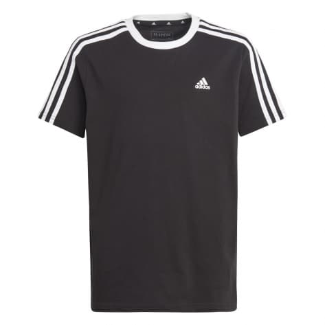 adidas Mädchen T-Shirt Essentials 3S Cotton Loose Fit Boyfriend Tee H44670 128 Black/White | 128