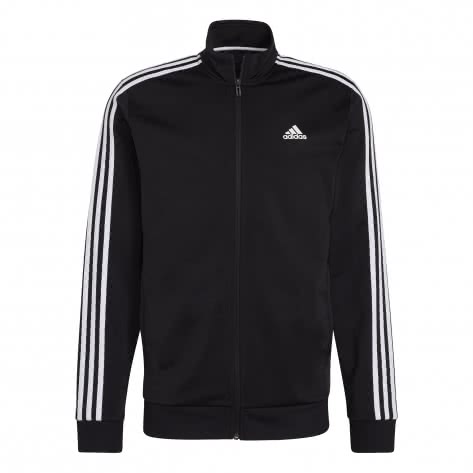 adidas Herren Trainingsjacke Essentials Warm-Up 3 Stripes H46099 S Black/White | S