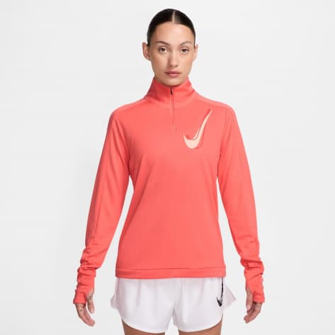 Nike Damen Laufshirt Swoosh Women s 1/2-Zip Ru HJ2225-814 L Magic Ember | L