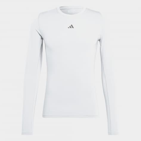 adidas Herren Langarmshirt Techfit Longsleeve HP0640 M White | M