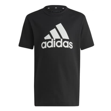 adidas Kinder T-Shirt Essentials Logo Tee HR5903 104 Black/White | 104