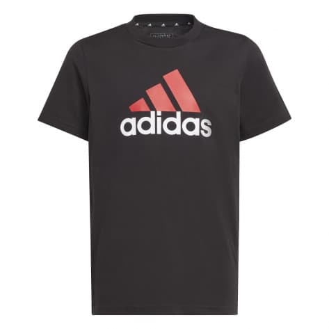 adidas Kinder T-Shirt U BL 2 TEE HR6369 128 Black | 128