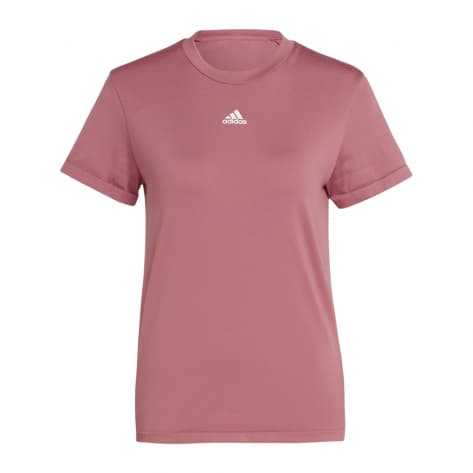 adidas Damen T-Shirt Aeroknit Seamless Tee HR7750 S Pink Strata/White | S