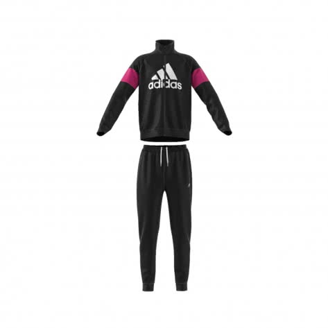 adidas Jungen Trainingsanzug YB Badge of Sport Tracksuit HU1560 176 Black/Terema | 176