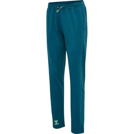 Hummel Damen Trainingshose ACTION COTTON PANTS WOMAN 211104-7059 XS Blue Coral/Green Ash | XS