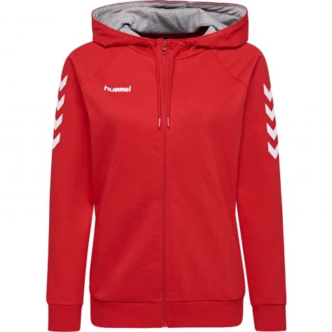 Hummel Damen Sweatjacke Go Cotton Zip Hoodie Woman 204232-3062 XS True Red | XS