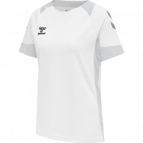 Hummel Damen Trikot Lead S/S Poly Jersey 207397-9001 S White | S