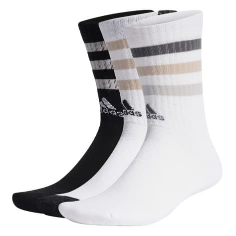 adidas Socken Bold 3S Cushioned Crew 3P IC1279 40-42 White/Black/White | 40-42