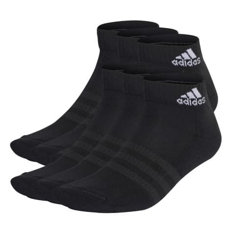 adidas Socken Cushioned Sportswear Ankle Socks 6P IC1291 34-36 Black/White | 34-36