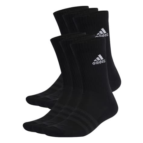 adidas Socken Cushioned Sportswear Crew Socks 6P IC1316 28-30 Black/White | 28-30