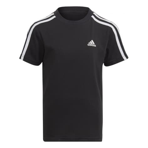 adidas Kinder T-Shirt Essentials 3S Cotton Tee IC9135 104 Black/White | 104