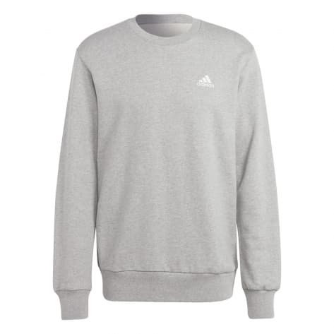adidas Herren Pullover Essentials Small Logo Sweatshirt IC9331 L Medium Grey Heather | L