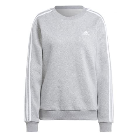 adidas Damen Pullover Essentials 3 Stripes Fleece Sweat IM0206 S MGreyH/White | S