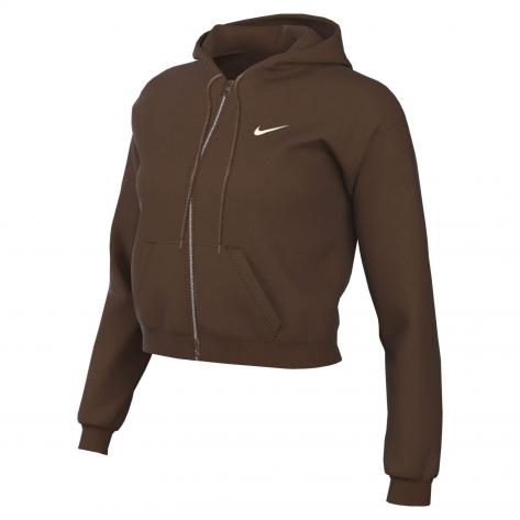 Nike Damen Sweatjacke Studio Fleece Oversized Cropped IM8499 