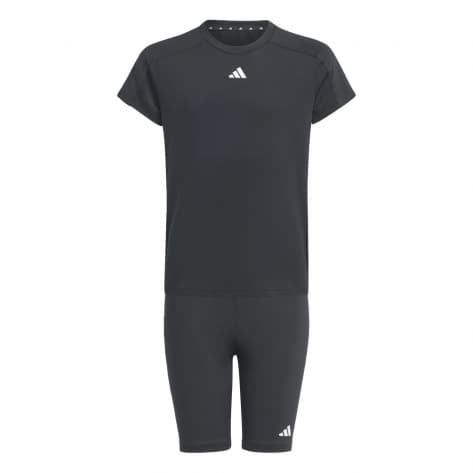 adidas Mädchen Set JG TR-ES 3S TSE IT0529 164 Black/White | 164
