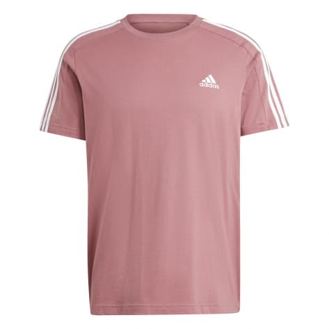 adidas Herren T-Shirt Essentials Single Jersey 3-Streifen IX0157 M Preloved Crimson | M