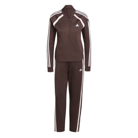 adidas Damen Trainingsanzug W TEAMSPORT TS IX1108 L Shadow Brown/White | L