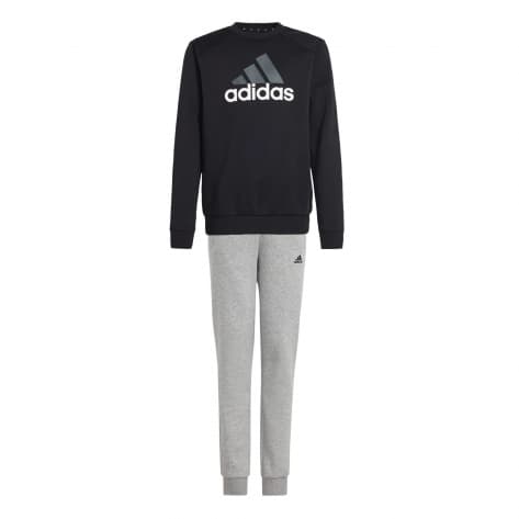 adidas Kinder Trainingsanzug Big Logo Fleece TS IX9518 128 Black | 128