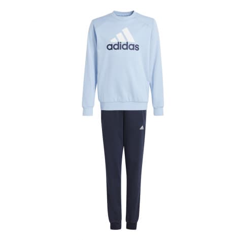 adidas Kinder Trainingsanzug Essentials Big Logo FT Jogger IY5429 164 Clear Sky/White | 164