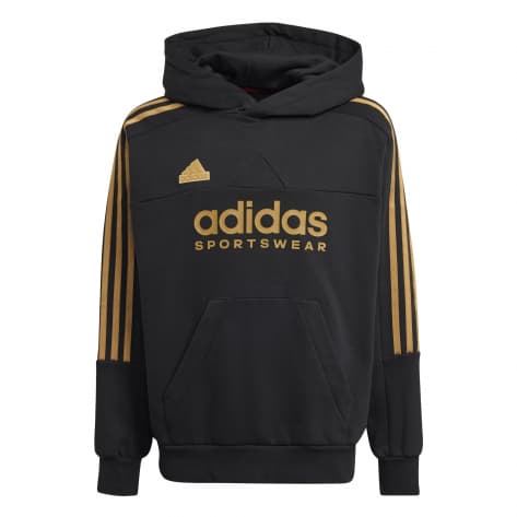 adidas Kinder Kapuzenpullover Tiro Nations Pack Kids Hoodie IY6379 128 Black/Team Victory Red | 128