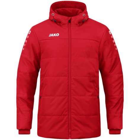 Jako Herren Coachjacke Team mit Kapuze 7103-100 XXL Rot | XXL