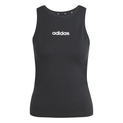 adidas Damen Tanktop Linear Slim Cotton Top 