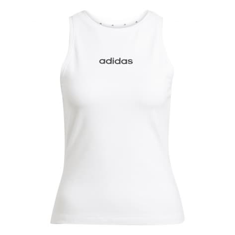 adidas Damen Tanktop Linear Slim Cotton Top 