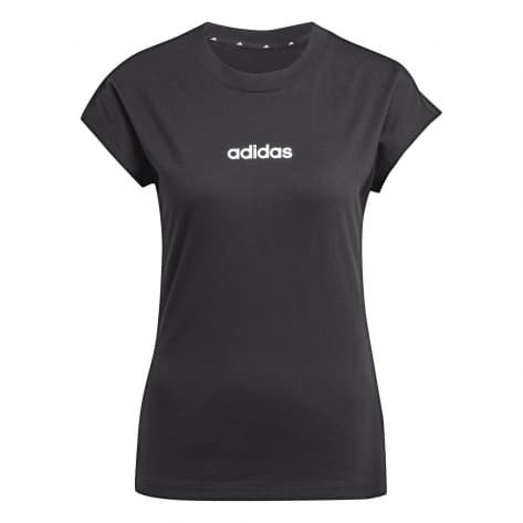 adidas Damen T-Shirt Essentials Linear Cotton Tee 
