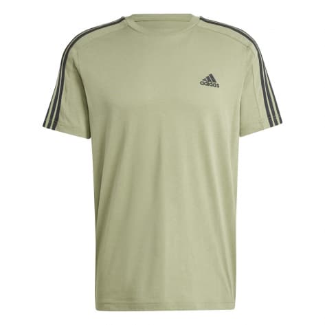 adidas Herren T-Shirt Essentials Single Jersey 3-Streifen JE0346 S Tent Green | S