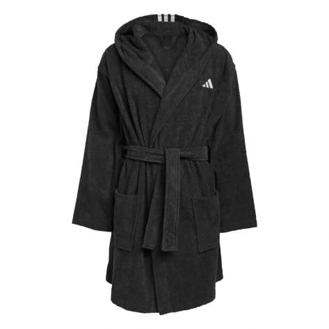 adidas Unisex Bademantel BATHROBE HOODED JH3399 L Black | L