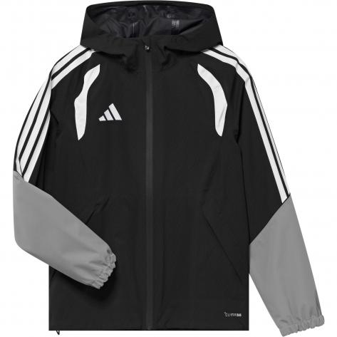 adidas Kinder Regenjacke Tiro 26 League Rain Jacket Y JL7311 152 Black/Light Onix/White | 152