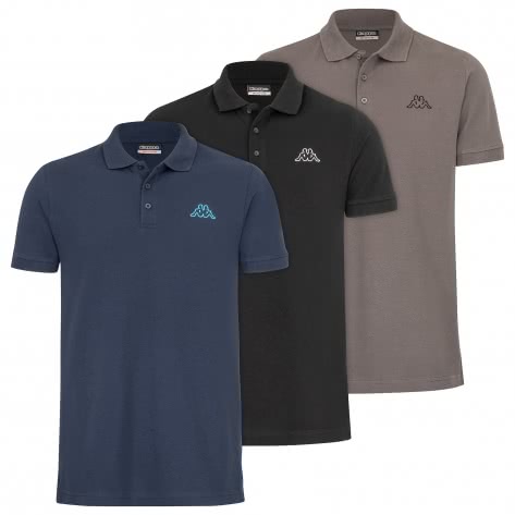 Kappa Herren Polo VELEOT 3 Polo Shirt 3er-Pack s/s 707408 