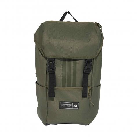 adidas Rucksack 3 Stripes Flap Backpack KG9573 Olive Strata/Black | One size