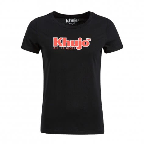 Khujo Damen T-Shirt Brooke Logo 1356TS191-200 L Black | L