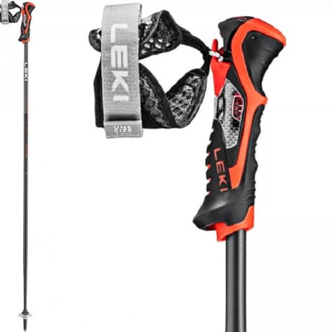 Leki Skistöcke Airfoil 3D 65367951 125 cm Black-Dk Anthracite-Bright Red | 125