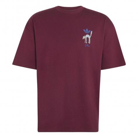 adidas Herren T-Shirt Snowball GFX Tee LG5065 XS Maroon | XS