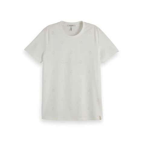 Maison Scotch Damen T-Shirt Burn-Out Pattern 157433 