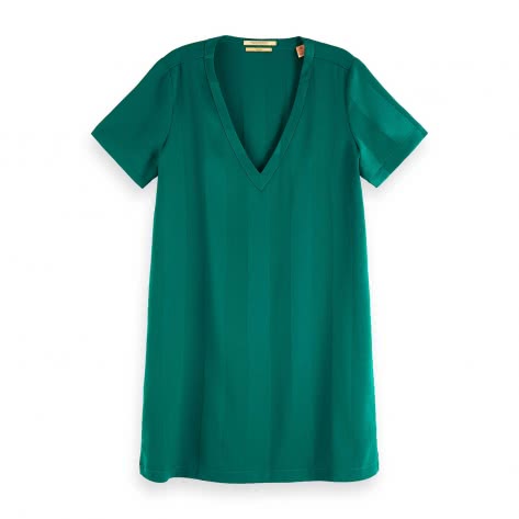 Maison Scotch Damen Kleid V-Neck Dress 152533-0238 S Emerald | S