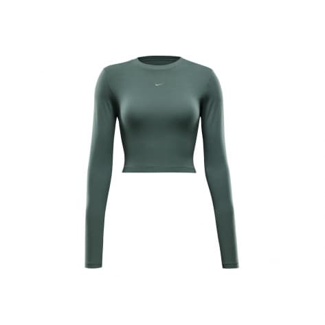 Nike Damen Top Chill Knit LS Cropped Top HF5322-338 M Sptcab/Spt Lbr | M