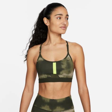 Nike Damen Sport BH Light Support Allover Print Indy Bra DM0557-355 XL Sequ./Atm. Green/Sequ./Clear | XL