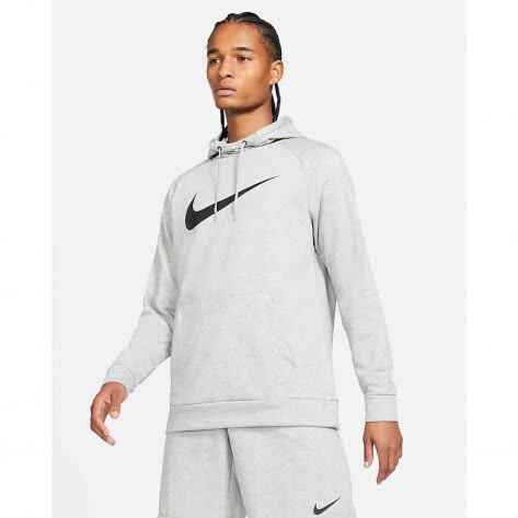 Nike Herren Kapuzenpullover Dri-FIT Training Hoodie CZ2425-063 XL Dk Grey Heather/Black | XL