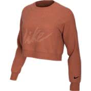 Nike Damen Pullover Dry Fleece Get Fit Lux Crew CD4308-252 XL Dusty Peach/Black | XL