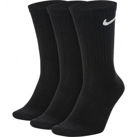 Nike Unisex Sportsocken Everyday Lightweight Crew 3PR SX7676-010 34-38 Black/White | 34-38